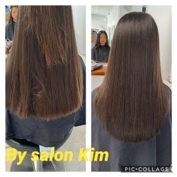 balayage af brunt hår