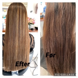 balayage før efter
