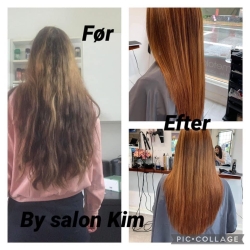 balayage med kraftig farve