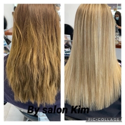 glattet hår med balayage