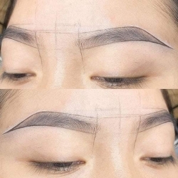 optegning til permanent makeup