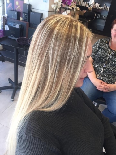 balayage glattet hår