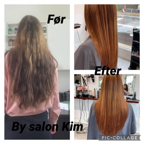 balayage med kraftig farve